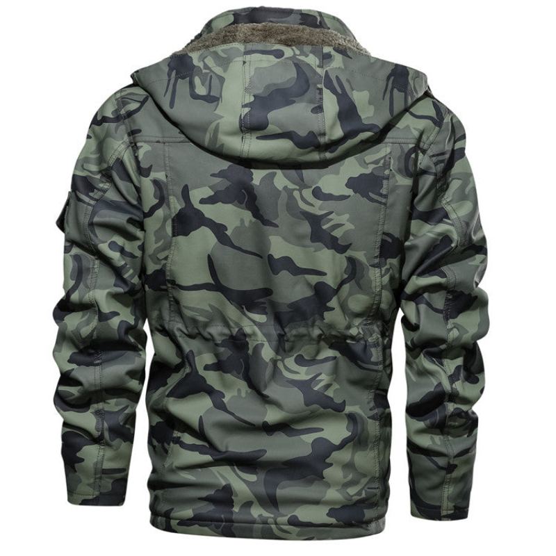 Päls Fårskinn Quilted Multi-pocket Jacka