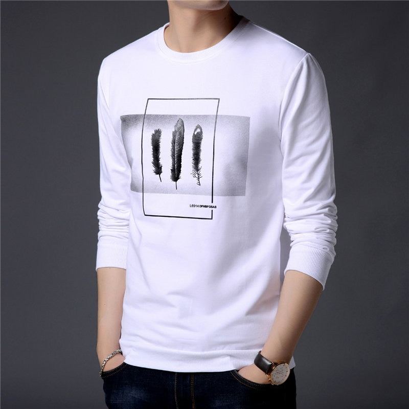 Vintermode Lämnar Print Sweatshirt