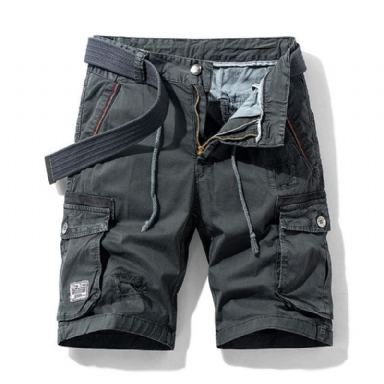 Casual Cargo Military Short Med Flera Fickor